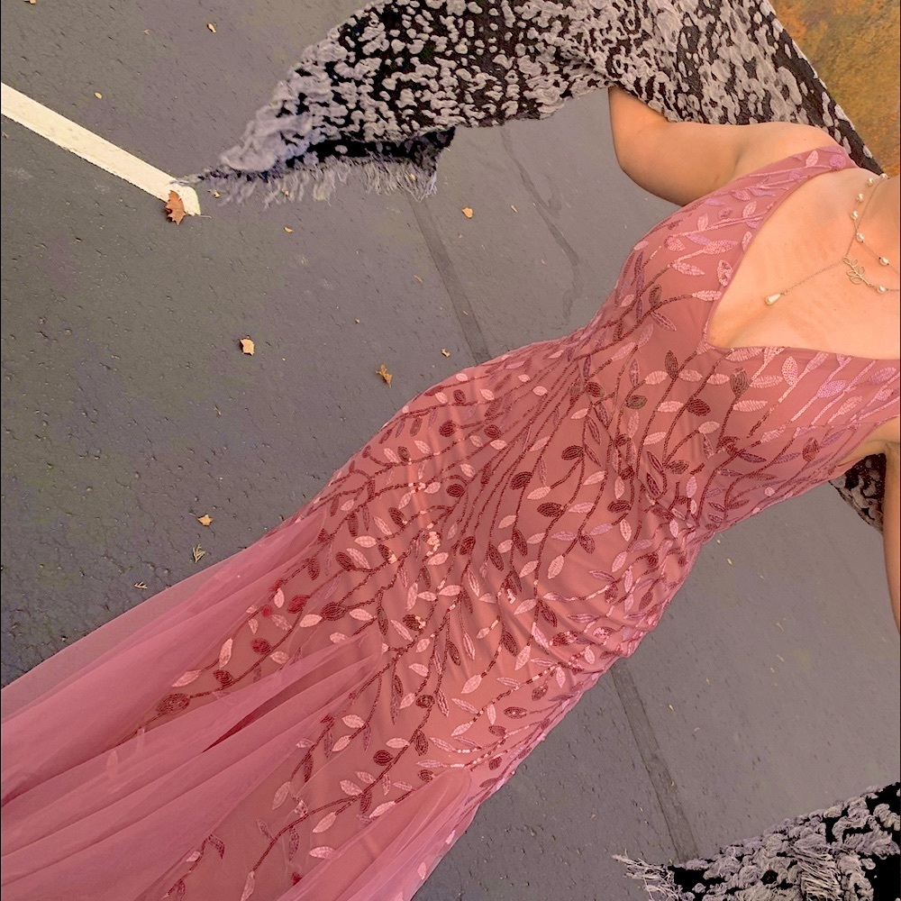 Long formal sparkly dress